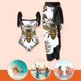 thumbnail image 1 of Traje De Baño Damas 2 piezas de traje de baño de playa para mujer con cordones y vestido para deportes acuáticos (abeja XL), 1 of 8