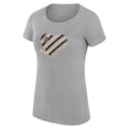 thumbnail image 2 of Women's G-III 4Her by Carl Banks  Heather Gray Vegas Golden Knights Super-Slim Fit Lightweight Heart T-Shirt, 2 of 3