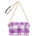 thumbnail image 2 of FORMRS Women Crossbody Purse with Chain Strap Vegan Leather Shoulder Handbag, Purple and White Pattern, 2 of 7