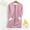 Pink, variant on Women Sherpa Fleece Jacket Zip Up Long Coat Winter Warm Hooded Outerwear Soft Plush Cardigan with Pockets
