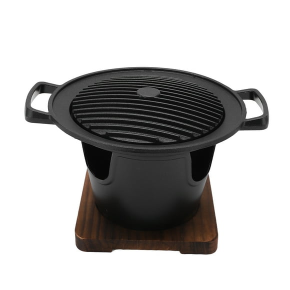 Grils Hibachi Portatifs, Gril Yakiniku Amovible pour l'Extérieur, avec Tapis en Planches Isolantes Thermiques pour Pique-Niques, Camping