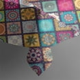 thumbnail image 6 of Boho Bohemia Flower Rectangle Tablecloth 60"x120",Waterproof Polyester Rectangle Table Cloth, Wipeable Spillproof Polyester Tablecloth for Dining, Camping, Indoor and Outdoor, 6 of 6