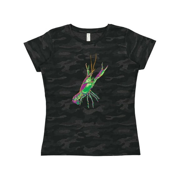 Inktastic Mardi Gras Crayfish Artsy Women's T-Shirt
