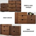 thumbnail image 4 of 1 cajón multiusos de madera para guardar artículos diversos (marrón), 4 of 6