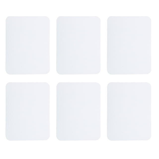 Uxcell 6Pcs Parches de Planchar para Reparación de Ropa, Parche de Reparación de Tela de Algodón para Ropa, Pantalones, Bolsas, 4.92 x 3.74 pulgadas Blanco