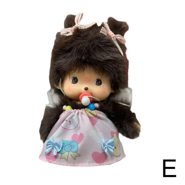 Muñeco de peluche de mono de 15cm de estilo completo, bolso escolar súper bonito, máquina de garra colgante, regalo de pareja, juguete de cumpleaños para niños, Mochi de algodón Pp