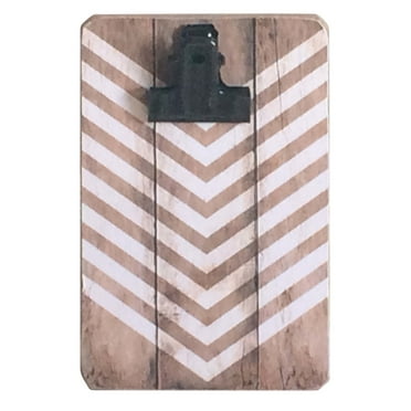 24 Pack: White & Natural Chevron Mini Clip Frame by Studio Décor®