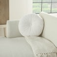 thumbnail image 3 of Nourison Sofia Cream Decorative Throw Pillow , 16" x 16" Round, 3 of 4