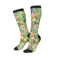 thumbnail image 2 of Haiem Watercolor Blooming Cactus Socks, Funny Novelty Crazy Design Cotton Socks Sports Socks Knee High Socks For Men, Women,1Pairs - Gift For Working Friends, 2 of 9