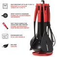 thumbnail image 4 of shiyou-Multitools 7-pc Nylon Kitchen Tool Set - Turner, Slotted Spoon, Soup Ladle, Potato Masher, Whisk, Spoon + Rotating Holder - Heat Resistant - Non-Slip Handle, 4 of 4