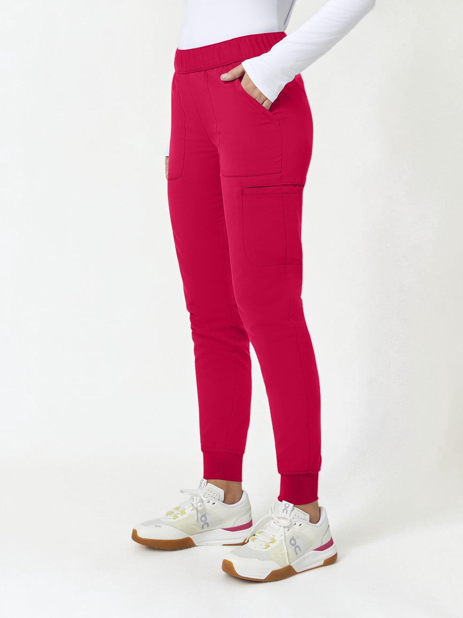 Scrubstar Ultimate Women’s Antimicrobial Cargo Jogger Scrub Pant, Sizes XS–3XL