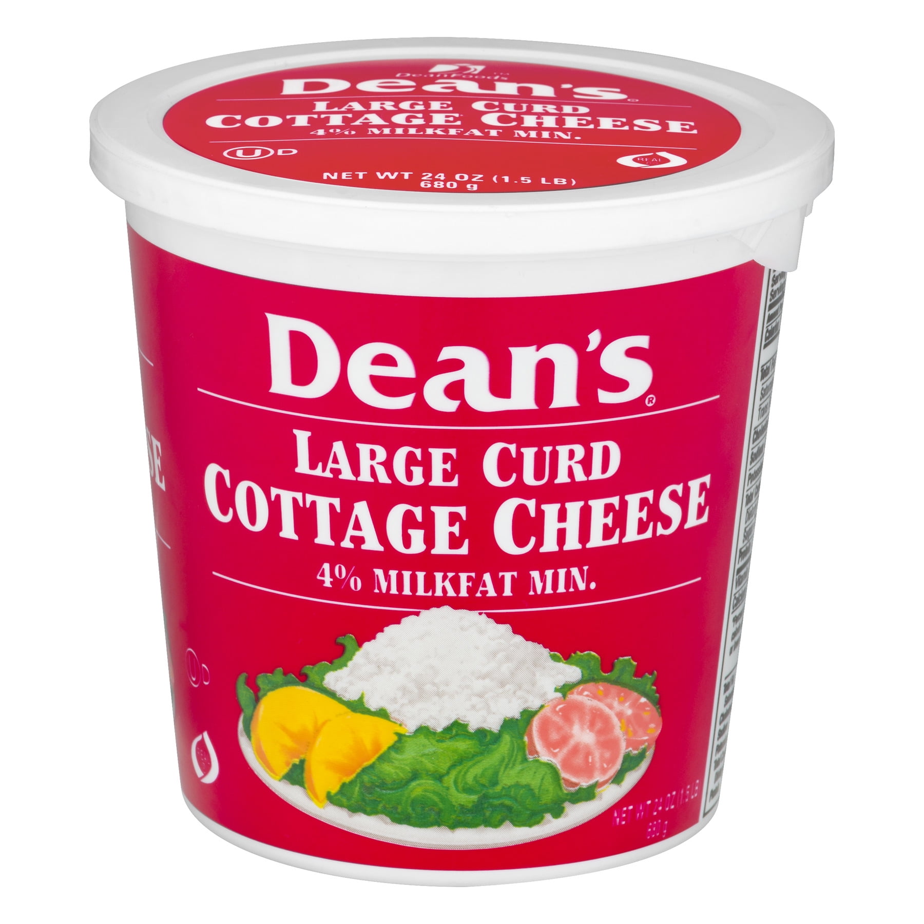 Dean's Large Curd 4 Milkfat Cottage Cheese, 24 oz