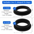 thumbnail image 4 of Sand Filter Replacement Parts Compatible with Intex Krystal Clear Sand Filter Pump for Above Ground Pools,Pool Filter Pump Gaskets Replacement for Intex 25013 O Rings,1 Pack(12 Pieces), 4 of 5