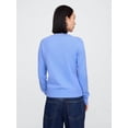 thumbnail image 3 of Cardigan GAP con cuello redondo, azul, para mujer, talla L, 3 of 5
