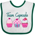 thumbnail image 3 of Inktastic Team Cupcake Happy Cupcakes Boys or Girls Baby Bib, 3 of 4