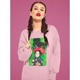 thumbnail image 2 of Pastell Woman With Flower Wreath. Sweatshirt Women's -Hulya Ozdemir Designs, Female XX-Large, 2 of 4