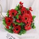 thumbnail image 2 of Ramo de Flores Artificiales de Girasol y Copos de Nieve para Decoración de Sala de Estar., 2 of 4