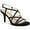 Black Satin, variant on Womens Merlot Dressy Kitten Heel Pumps
