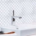 thumbnail image 3 of Simplify Peel & Stick Wall Tile 4 Pack in Scallop White Epoxi, 3 of 5