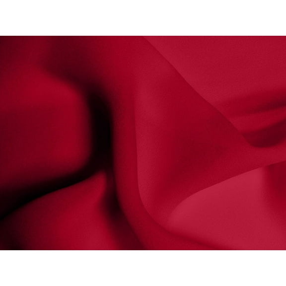 DECORATIVE SILK INC. Hi Multi Polyester Chiffon Fabric 60" wide By The Yard ( RED )