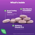 thumbnail image 3 of Tabletas de vitamina B12 de rápida disolución Natrol, 5000 mcg, 100 unidades, 3 of 7