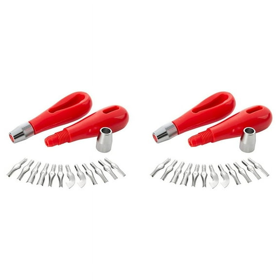 Linoleum Cutter Set,4 Sets Craft  Cutters with 12 Assorted Blades for  Cutting and Crafting, Carvings, DIY Craft