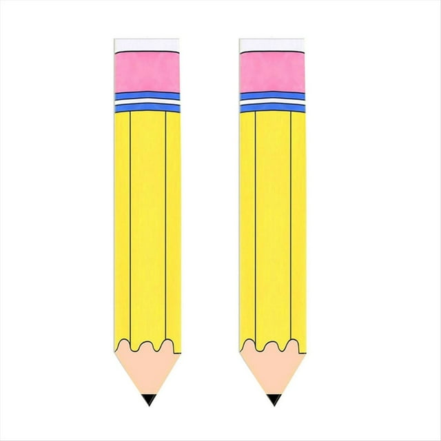 2 PCS Pencil Classroom Door Window Cover Pencil Shaped Door Curtain Blackout Lockdown Shades Glass Window Covering,2 Pcs * Classroom Door Window Cover
