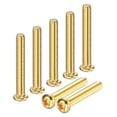 thumbnail image 1 of Uxcell 20-Pack Tornillos de Máquina de Cabeza Plana M6x40mm de Latón, Tornillos de Cabeza Cruzada Totalmente Rosca para Muebles de Latón, 1 of 7