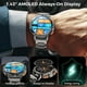 thumbnail image 3 of KOSPET Smartwatch Hombre, Batería de 410 mAh, Reloj Inteligente Impermeable IP69K, Asistente de Voz AI, Reloj Militar(Responder/Llamar), 1,43 "HD AMOLED Inteligente Hombre para Android y iOS, 3 of 5
