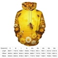 thumbnail image 2 of Bees Golden Flowers Men's Women New Sweatshirt Hoodie Men's Plus Size Sweatshirt Hooded Sweatshirt 3d Printed Street Men's Cloth, 2 of 6