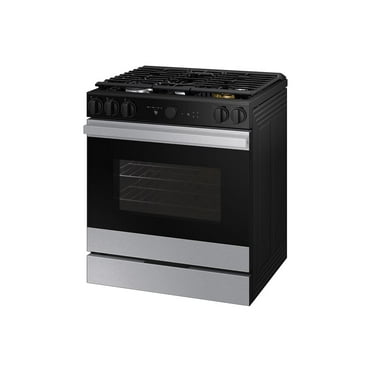 Samsung Bespoke NSG6DG8700SRAA - Range - built-in - Wi-Fi - niche - width: 24 in - depth: 24 in - height: 35.9 in - with self-cleaning - stainless steel