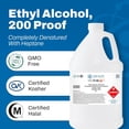 thumbnail image 5 of Lab Alley Ethanol 200 Proof, 100% Denatured with Heptane, Extraction Grade Solvent, 4 Liters, 5 of 8