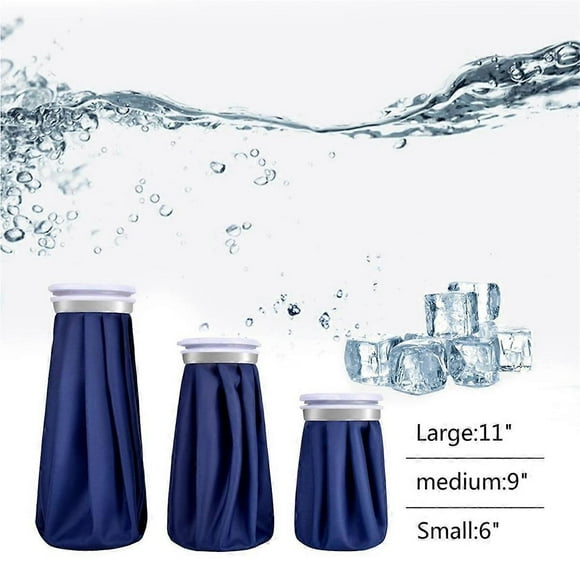 Bolsa de hielo reutilizable, bolsa de agua caliente para aliviar el dolor de lesiones, terapia de frío y calor con envoltura de soporte elástica y transpirable B