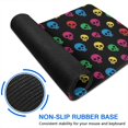 thumbnail image 6 of Long Mouse Pads for Desk,Black Colorful Skull Pattern Desk Mats on Top Of Desks, Desk Mouse Pad Extra Large with 3mm Non-Slip Base and Stitched Edge for Gaming,Office,Work,Home 31.5"x11.8", 6 of 6