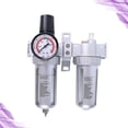 thumbnail image 6 of unbranded SFC400 Air Compressor Regulator Oil Water Separator Trap Filter Regulator Automatic Drain (Silver), 6 of 8