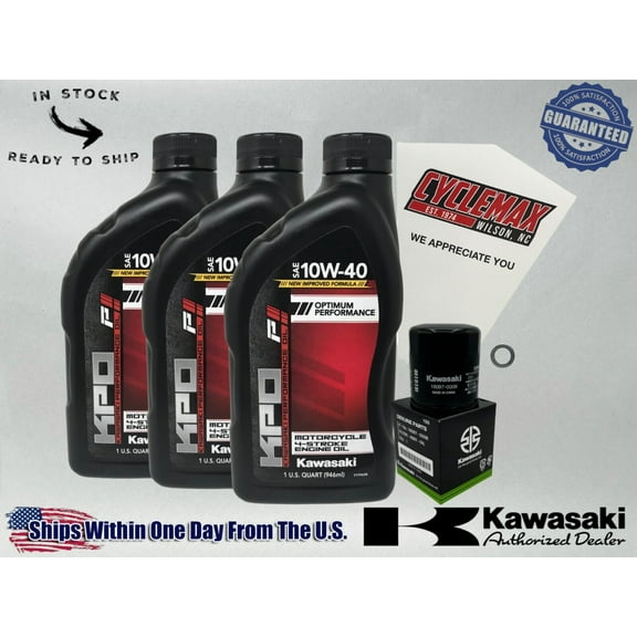 Cyclemax Standard KPO Oil Change Kit fits 2019-2024 Kawasaki Z400