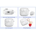 thumbnail image 6 of (with Safety Lock) Clear Case Compatible with Airpods 4 Cases 2024 Women, Cute Soft TPU Transparent AirPods 4th Generation Case iPods 4 Earbuds Case Girl Strawberries Keychain for Airpod iPod 4th Gen, 6 of 13