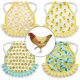 thumbnail image 1 of Paquete de 4 sillines de pollo, delantal para gallinas, patrón de frutas, protector de espalda con correa elástica- dontodent Kuyhfg Sin marca, 1 of 3