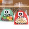 thumbnail image 4 of 100 piezas de 7 cm/10 cm, bolsas de plástico autoadhesivas con forma de monstruo de dibujos animados para galletas, dulces, bocadillos, suministros para hornear, 4 of 5