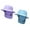 Violet and Blue, variant on 2Pieces Lightweight Surf Bucket Hat with Chin Straps Neck Flap Cover Wide Brim Hat for Surfing, Water Sports, Outdoor, Tourism, Fishing Violet and Blue