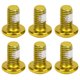 thumbnail image 5 of Tornillos para freno de disco de bicicleta de montaña de acero de titanio con cabeza T25 amarilla M5x10 mm: tornillos universales para bicicleta para un mejor rendimiento, 5 of 8