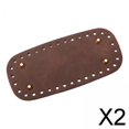 thumbnail image 1 of 2 Almohadillas Inferiores Para Bolso De Crochet Con Agujeros Para Hacer Tú Mismo, Base Inferior Para Bolso, De Piel Sintética, 9 X 20 Cm, 1 of 8