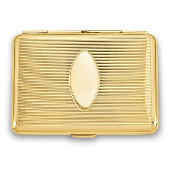 Brass-plated Elastic Holder (Holds 14 king) Cigarette/Card Case