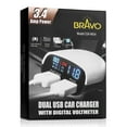 thumbnail image 4 of Bravoview CGR-VM34 - Car power adapter - 17 Watt - 3.4 A - 2 output connectors (USB), 4 of 5