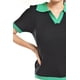 thumbnail image 4 of Blusa acanalada tipo polo Roman Fashion /Juvenil, 7280 (Negro) negro G, 4 of 5