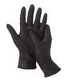 thumbnail image 2 of Disposable Sensitive Black Nitrile Gloves, Powder Free, Box of 100, Size M, 2 of 5