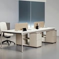 thumbnail image 2 of Ergonomic Reception Office Desk Computer Corner Work Storage Office Desk Luxury Study Teenage Mesa Escritorio House Furniture My Lux Decor Round, 2 of 10