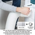 thumbnail image 3 of Air Conditioner Portable Exhaust Hose, White, 5 in Diameter 59 in Long, 3 of 7