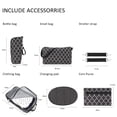 thumbnail image 6 of DEFAHN Unisex Mommy Tote Bag, Water Resistant Diaper Handbag with Changing Pad, Pacifier Case and Stroller Straps for Newborn Babies, Black, 6 of 7