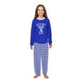 thumbnail image 4 of Let's Get Lit Hanukkah Matching Family Pajamas, Hanukkah Family PJs With Dog, Size NB - Men 6XL, 4 of 7